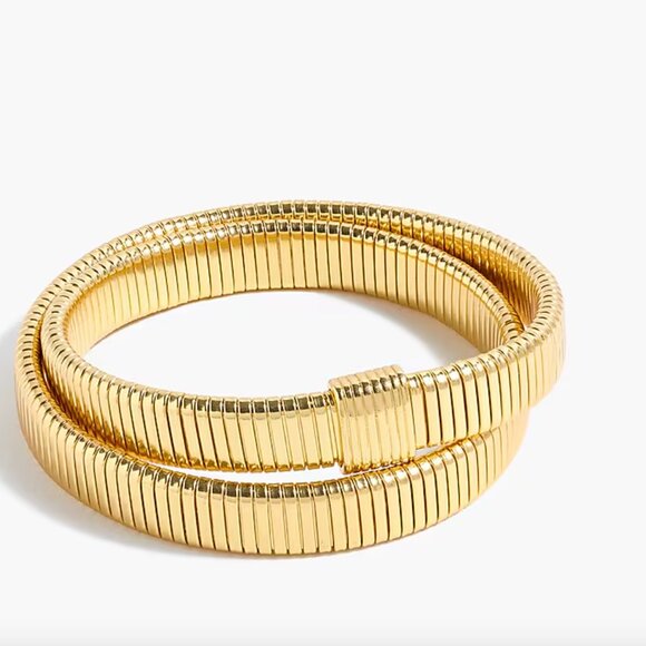 J. CREW Double Stretch Bracelet - Gold Tone  - OS - Picture 6 of 6